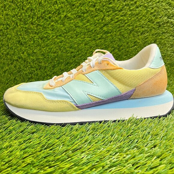 New Balance 237 Womens Size 10 Blue Yellow White Athletic Running Shoes Sneakers - Picture 5 of 12